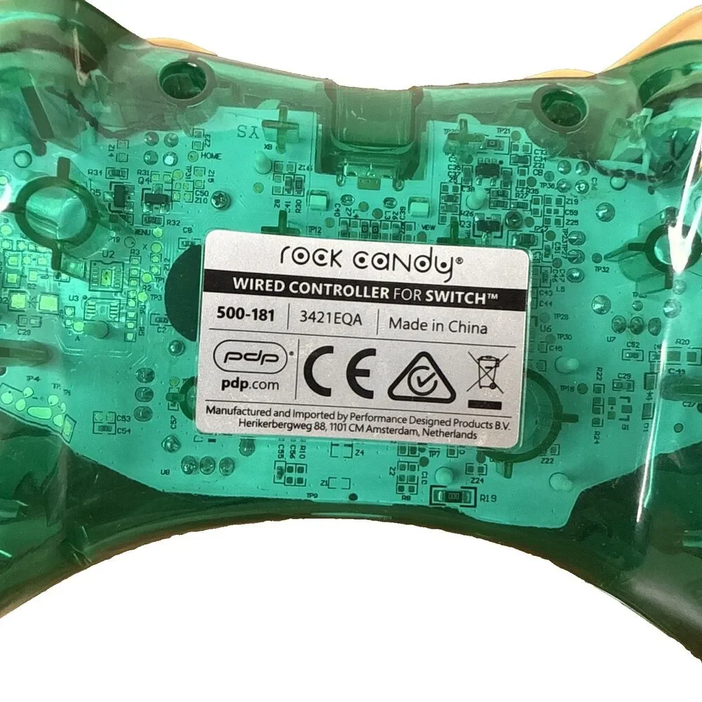 PDP Rock Candy Wired Controller for Nintendo Switch Animal Crossing Green Teal